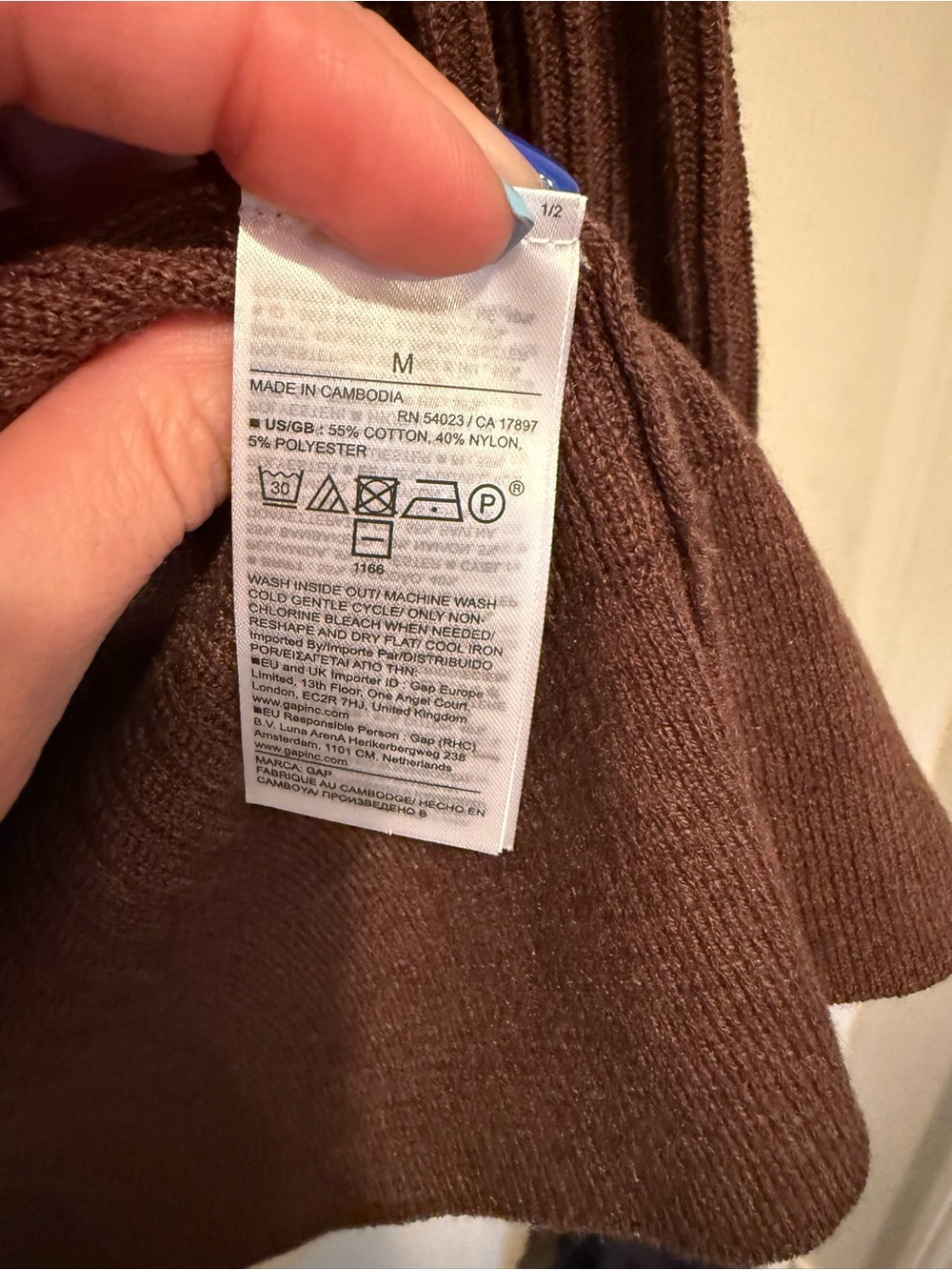 GAP Open-Front Ribbed Cardigan - Picture 3 of 4